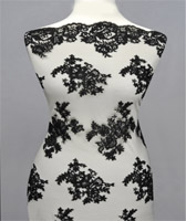 Zsinórozott csipke - Black (Fekete)